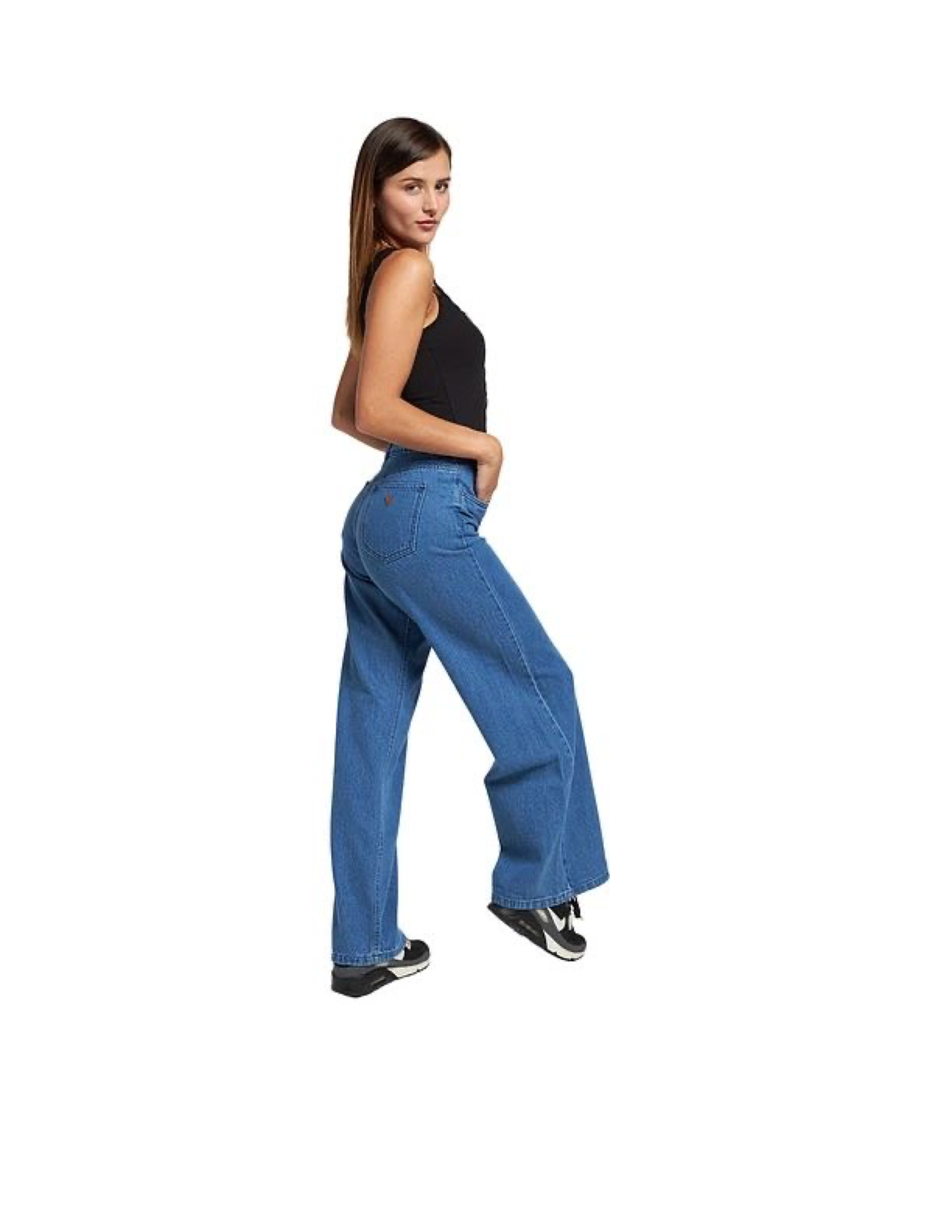 Wide Leg Jeans, Blue