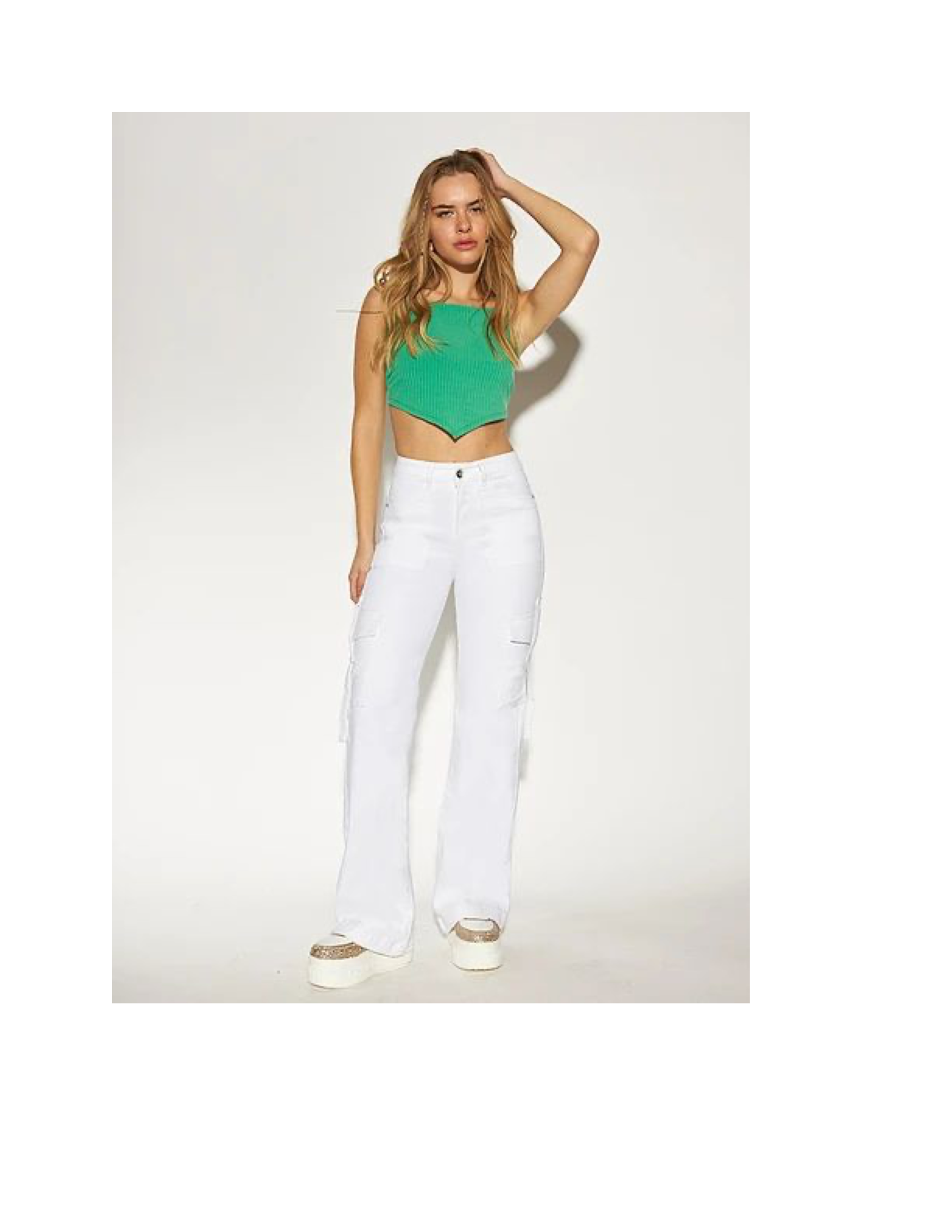 Cargo Pants, White